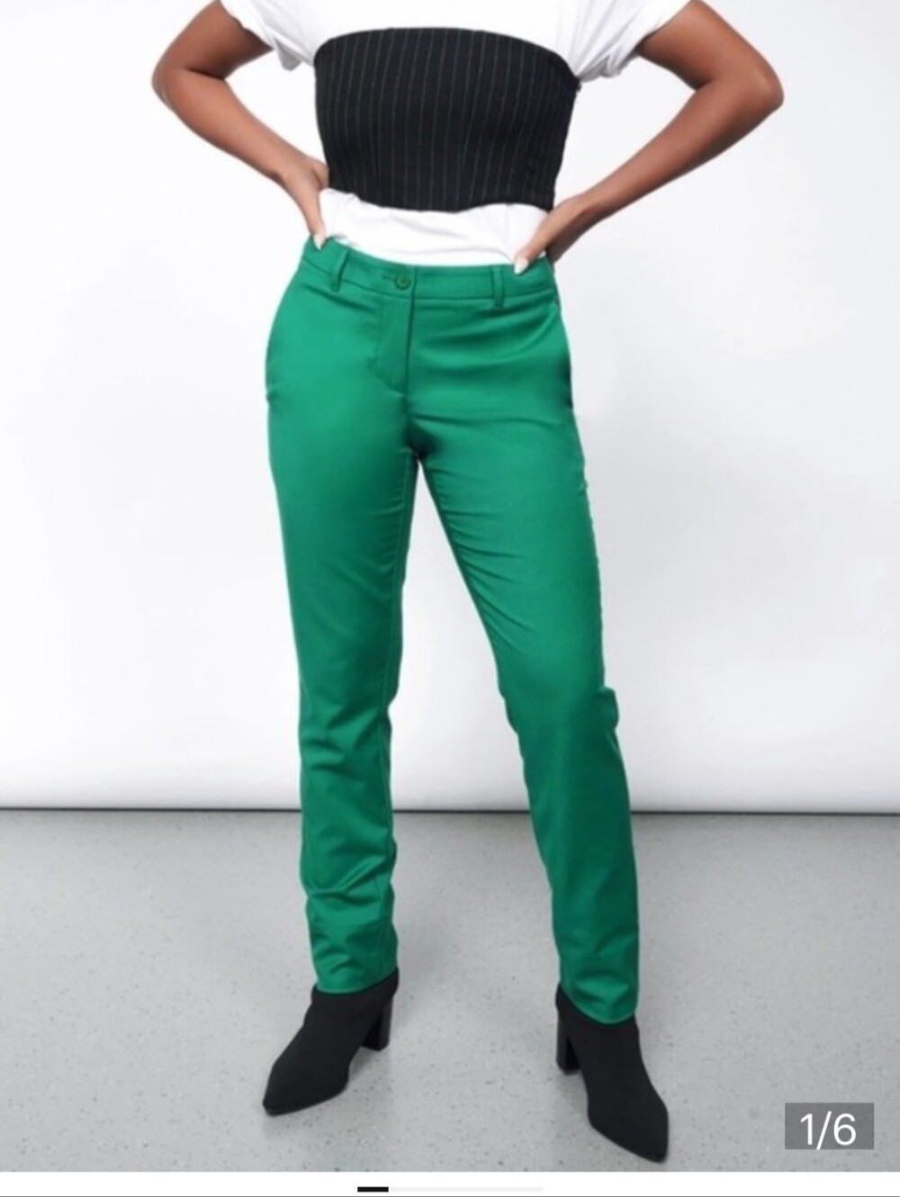 WILDFANG The Empower Trousers Pants In Green Emerald Size 6 NWT